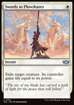 Swords to Plowshares - Commander: Tarkir: Dragonstorm (Uncommon) [TDC-134]