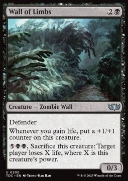 Wall of Limbs - Commander: Tarkir: Dragonstorm (Uncommon) [TDC-200]