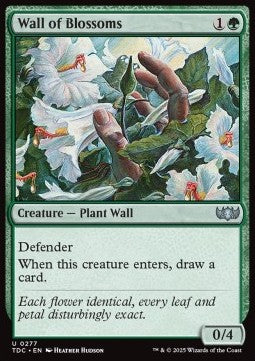 Wall of Blossoms - Commander: Tarkir: Dragonstorm (Uncommon) [TDC-277]