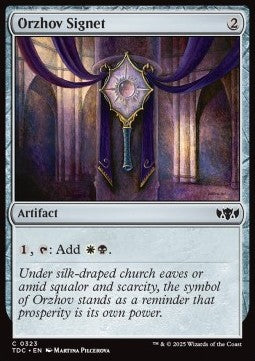 Orzhov Signet - Commander: Tarkir: Dragonstorm (Common) [TDC-323]