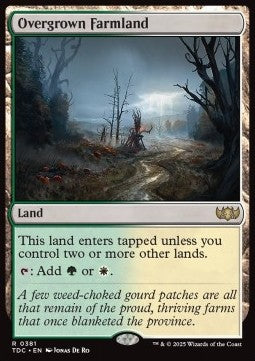 Overgrown Farmland - Commander: Tarkir: Dragonstorm (Rare) [TDC-381]