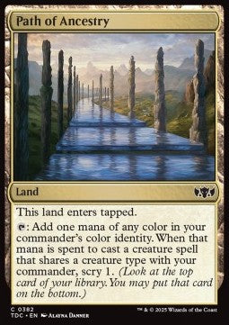 Path of Ancestry - Commander: Tarkir: Dragonstorm (Common) [TDC-382]