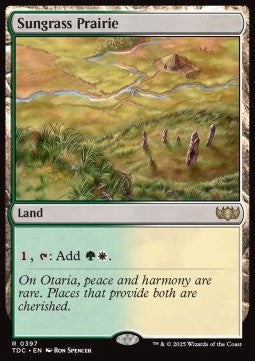 Sungrass Prairie - Commander: Tarkir: Dragonstorm (Rare) [TDC-397]