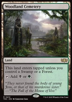 Woodland Cemetery - Commander: Tarkir: Dragonstorm (Rare) [TDC-412]
