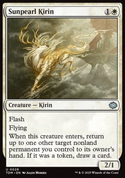 Sunpearl Kirin⁣ - Tarkir: Dragonstorm⁣ (Uncommon)⁣ [29]