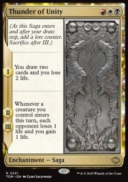 Thunder of Unity⁣ - Tarkir: Dragonstorm⁣ (Rare)⁣ [231]