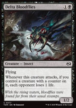 Delta Bloodflies⁣ - Tarkir: Dragonstorm⁣ (Common)⁣ [77]