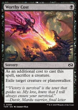 Worthy Cost⁣ - Tarkir: Dragonstorm⁣ (Common)⁣ [99]