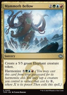 Mammoth Bellow⁣ - Tarkir: Dragonstorm⁣ (Uncommon)⁣ [205]