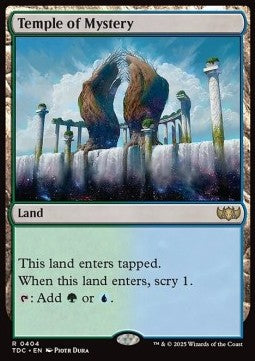 Temple of Mystery - Commander: Tarkir: Dragonstorm (Rare) [TDC-404]