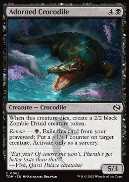 Adorned Crocodile⁣ - Tarkir: Dragonstorm⁣ (Common)⁣ [69]