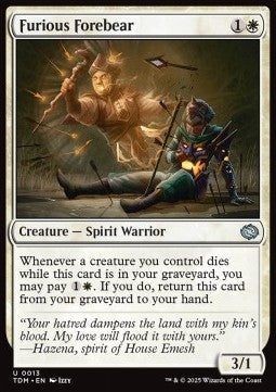 Furious Forebear⁣ - Tarkir: Dragonstorm⁣ (Uncommon)⁣ [13]
