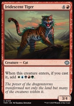 Iridescent Tiger⁣ - Tarkir: Dragonstorm⁣ (Uncommon)⁣ [109]