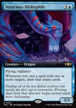 Voracious Bibliophile⁣ - Commander: Tarkir: Dragonstorm: Extras⁣ (Rare)⁣ [63]
