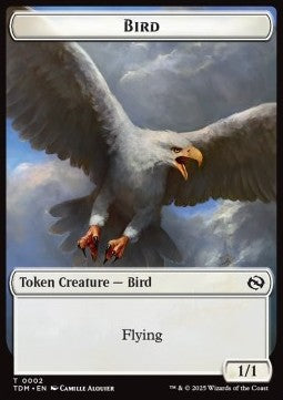 Bird Token (W 1/1) // Thopter Token (A 1/1) - Tarkir: Dragonstorm: Tokens (Token) [TTDM-CT 2/33]