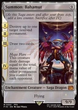 Summon: Bahamut⁣ - Magic: The Gathering - FINAL FANTASY⁣ (Mythic)⁣ [1]