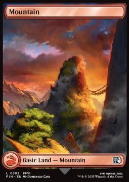Mountain (V.1)⁣ - Magic: The Gathering - FINAL FANTASY⁣ (Land)⁣ [303]