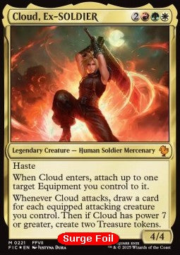 Cloud, Ex-SOLDIER⁣ - Commander: Magic: The Gathering - FINAL FANTASY: Collector's Edition⁣ (Mythic)⁣ [221]