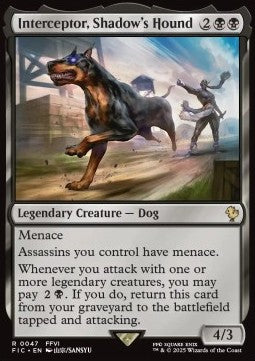 Interceptor, Shadow's Hound⁣ - Commander: Magic: The Gathering - FINAL FANTASY⁣ (Rare)⁣ [47]