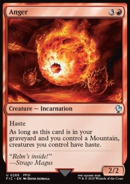 Anger⁣ - Commander: Magic: The Gathering - FINAL FANTASY⁣ (Uncommon)⁣ [289]