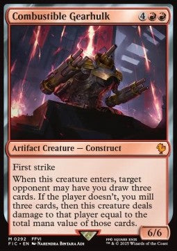 Combustible Gearhulk⁣ - Commander: Magic: The Gathering - FINAL FANTASY⁣ (Mythic)⁣ [292]