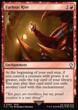 Furious Rise⁣ - Commander: Magic: The Gathering - FINAL FANTASY⁣ (Uncommon)⁣ [294]