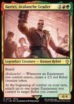 Barret, Avalanche Leader⁣ - Commander: Magic: The Gathering - FINAL FANTASY⁣ (Rare)⁣ [79]