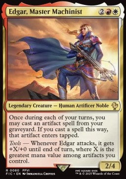 Edgar, Master Machinist⁣ - Commander: Magic: The Gathering - FINAL FANTASY⁣ (Rare)⁣ [80]