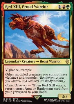Red XIII, Proud Warrior⁣ - Commander: Magic: The Gathering - FINAL FANTASY⁣ (Rare)⁣ [91]