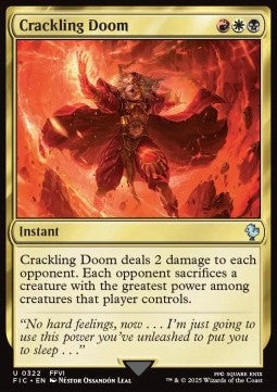 Crackling Doom⁣ - Commander: Magic: The Gathering - FINAL FANTASY⁣ (Uncommon)⁣ [322]