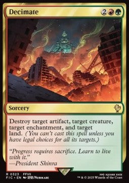 Decimate⁣ - Commander: Magic: The Gathering - FINAL FANTASY⁣ (Rare)⁣ [323]