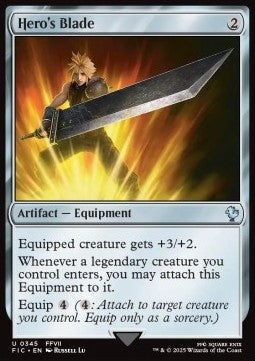 Hero's Blade⁣ - Commander: Magic: The Gathering - FINAL FANTASY⁣ (Uncommon)⁣ [345]
