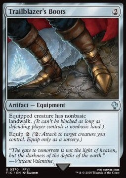 Trailblazer's Boots⁣ - Commander: Magic: The Gathering - FINAL FANTASY⁣ (Uncommon)⁣ [370]