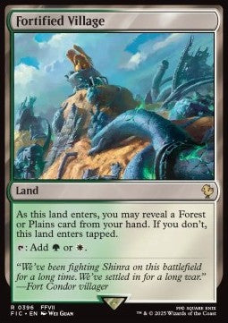 Fortified Village⁣ - Commander: Magic: The Gathering - FINAL FANTASY⁣ (Rare)⁣ [396]