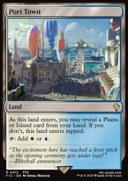 Port Town⁣ - Commander: Magic: The Gathering - FINAL FANTASY⁣ (Rare)⁣ [412]