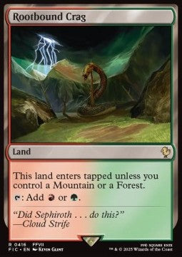 Rootbound Crag⁣ - Commander: Magic: The Gathering - FINAL FANTASY⁣ (Rare)⁣ [416]