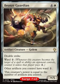 Bronze Guardian⁣ - Commander: Magic: The Gathering - FINAL FANTASY: Collector's Edition⁣ (Rare)⁣ [234]