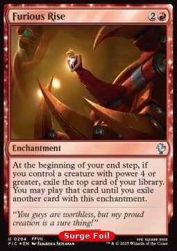 Furious Rise⁣ - Commander: Magic: The Gathering - FINAL FANTASY: Collector's Edition⁣ (Uncommon)⁣ [294]