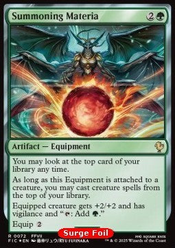 Summoning Materia⁣ - Commander: Magic: The Gathering - FINAL FANTASY: Collector's Edition⁣ (Rare)⁣ [72]