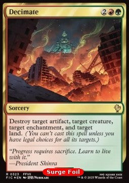 Decimate⁣ - Commander: Magic: The Gathering - FINAL FANTASY: Collector's Edition⁣ (Rare)⁣ [323]