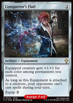 Conqueror's Flail⁣ - Commander: Magic: The Gathering - FINAL FANTASY: Collector's Edition⁣ (Rare)⁣ [340]