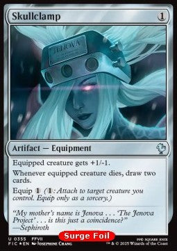 Skullclamp⁣ - Commander: Magic: The Gathering - FINAL FANTASY: Collector's Edition⁣ (Uncommon)⁣ [355]