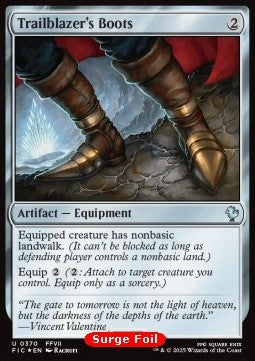 Trailblazer's Boots⁣ - Commander: Magic: The Gathering - FINAL FANTASY: Collector's Edition⁣ (Uncommon)⁣ [370]