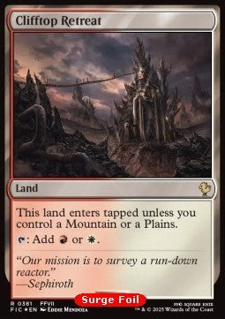 Clifftop Retreat⁣ - Commander: Magic: The Gathering - FINAL FANTASY: Collector's Edition⁣ (Rare)⁣ [381]