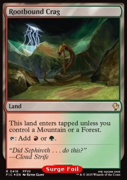 Rootbound Crag⁣ - Commander: Magic: The Gathering - FINAL FANTASY: Collector's Edition⁣ (Rare)⁣ [416]