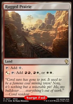 Rugged Prairie⁣ - Commander: Magic: The Gathering - FINAL FANTASY: Collector's Edition⁣ (Rare)⁣ [417]