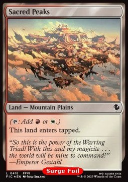 Sacred Peaks⁣ - Commander: Magic: The Gathering - FINAL FANTASY: Collector's Edition⁣ (Common)⁣ [418]