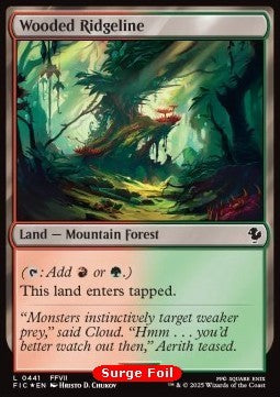 Wooded Ridgeline⁣ - Commander: Magic: The Gathering - FINAL FANTASY: Collector's Edition⁣ (Common)⁣ [441]