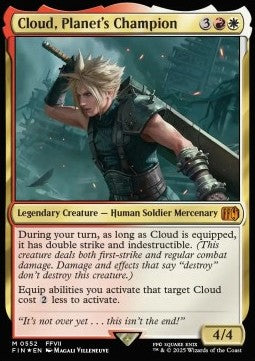 Cloud, Planet's Champion (V.2) - Magic: The Gathering - FINAL FANTASY: Extras (Mythic) [XFIN-552]
