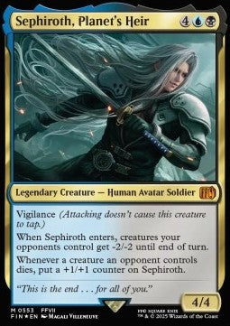 Sephiroth, Planet's Heir (V.2) - Magic: The Gathering - FINAL FANTASY: Extras (Mythic) [XFIN-553]